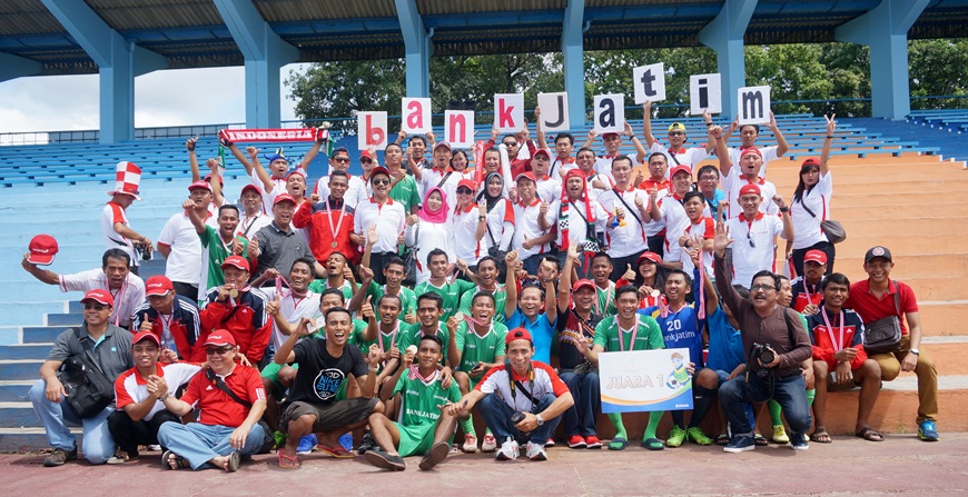 Bank Jatim Juara Porseni sepak bola